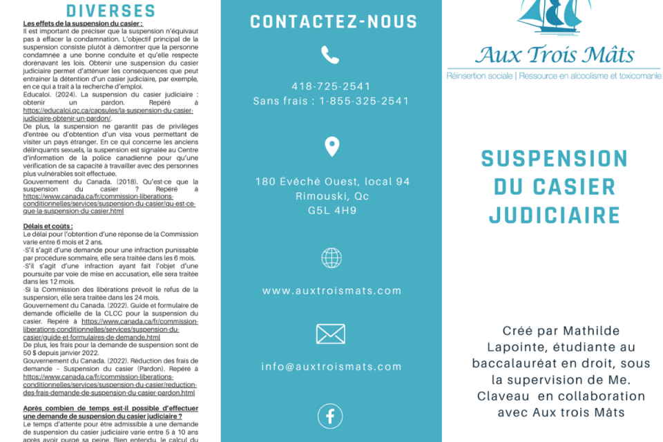 Suspension du casier judiciaire