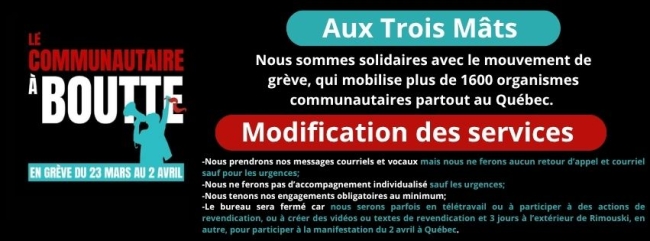 Modification des services 