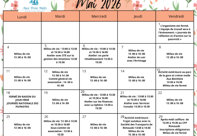 Programmation Mai