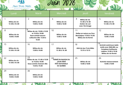 Programmation Juin
